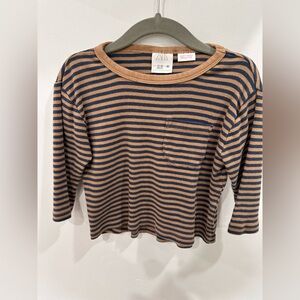 Zara Baby Striped Long Sleeve Shirt - 12-18m